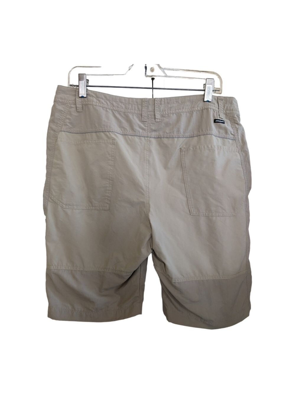 Patagonia Khaki Women's Away From Home Shorts Size 14 EUC Cabincore Outdoors - Picture 3 of 12